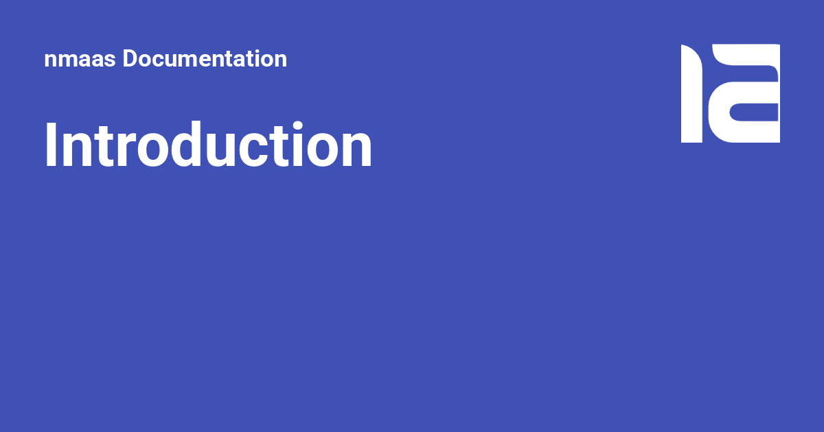 Introduction - nmaas Documentation