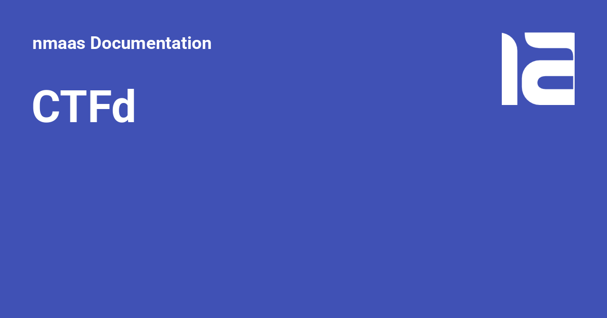 CTFd - nmaas Documentation