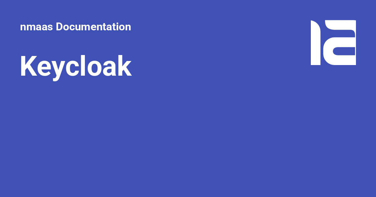 Keycloak - nmaas Documentation