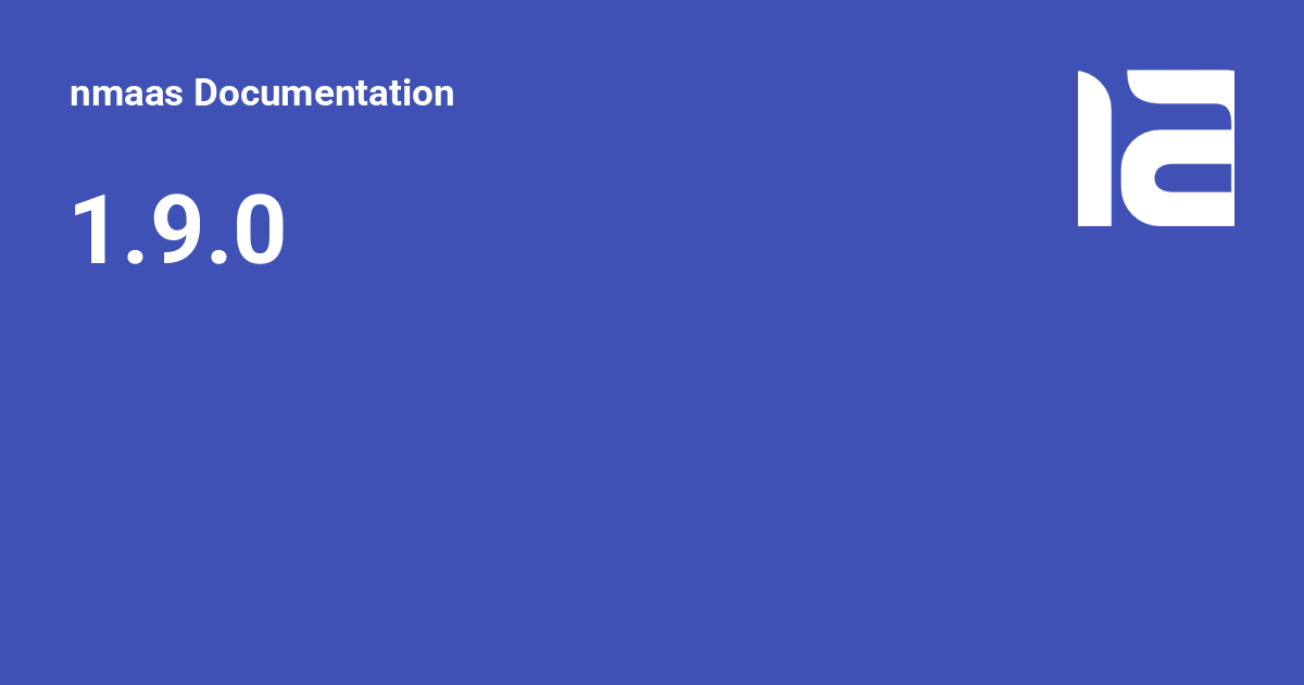 1.9.0 - nmaas Documentation