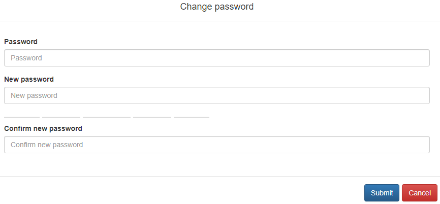 User change password