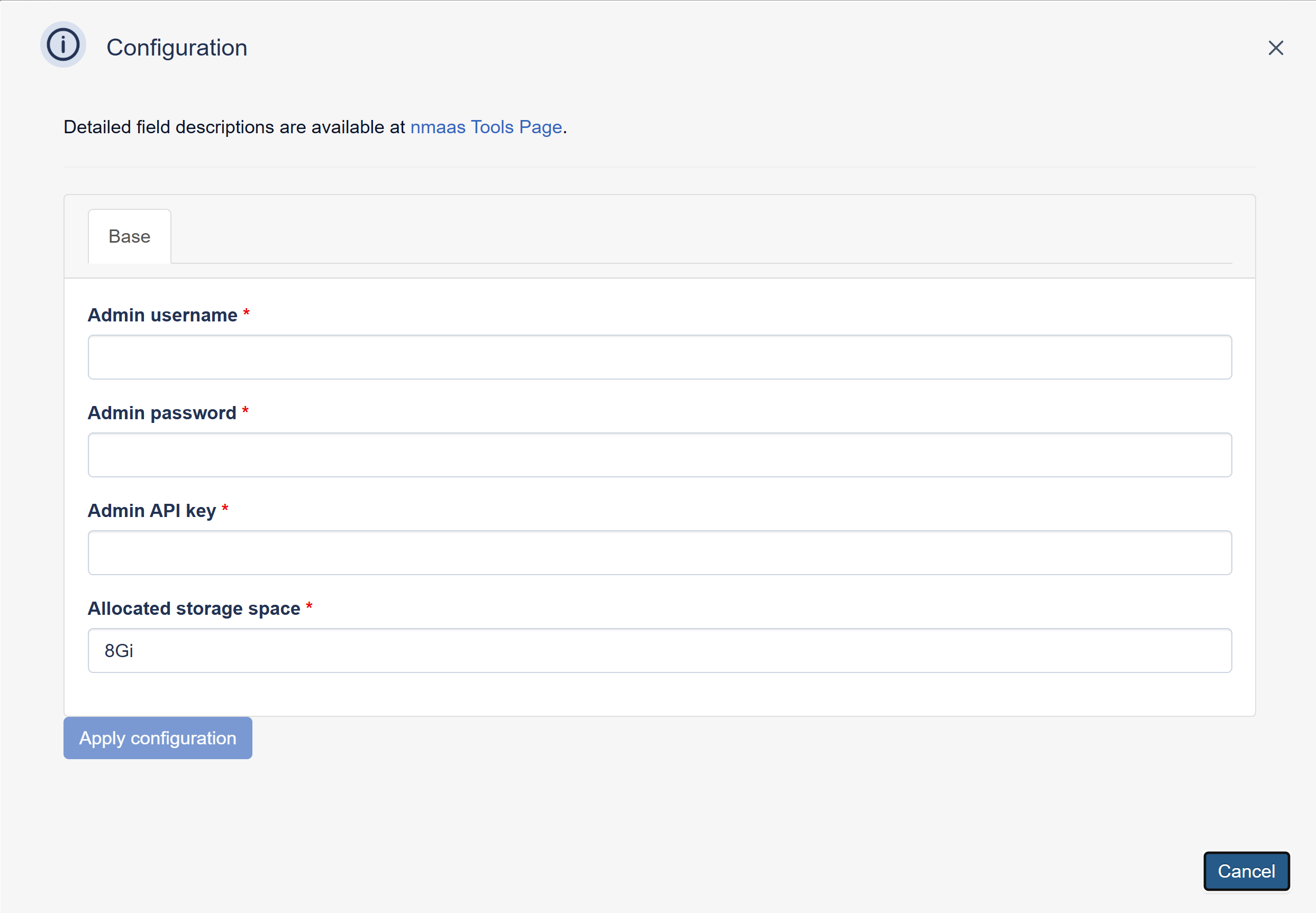 Kuvasz configuration wizard