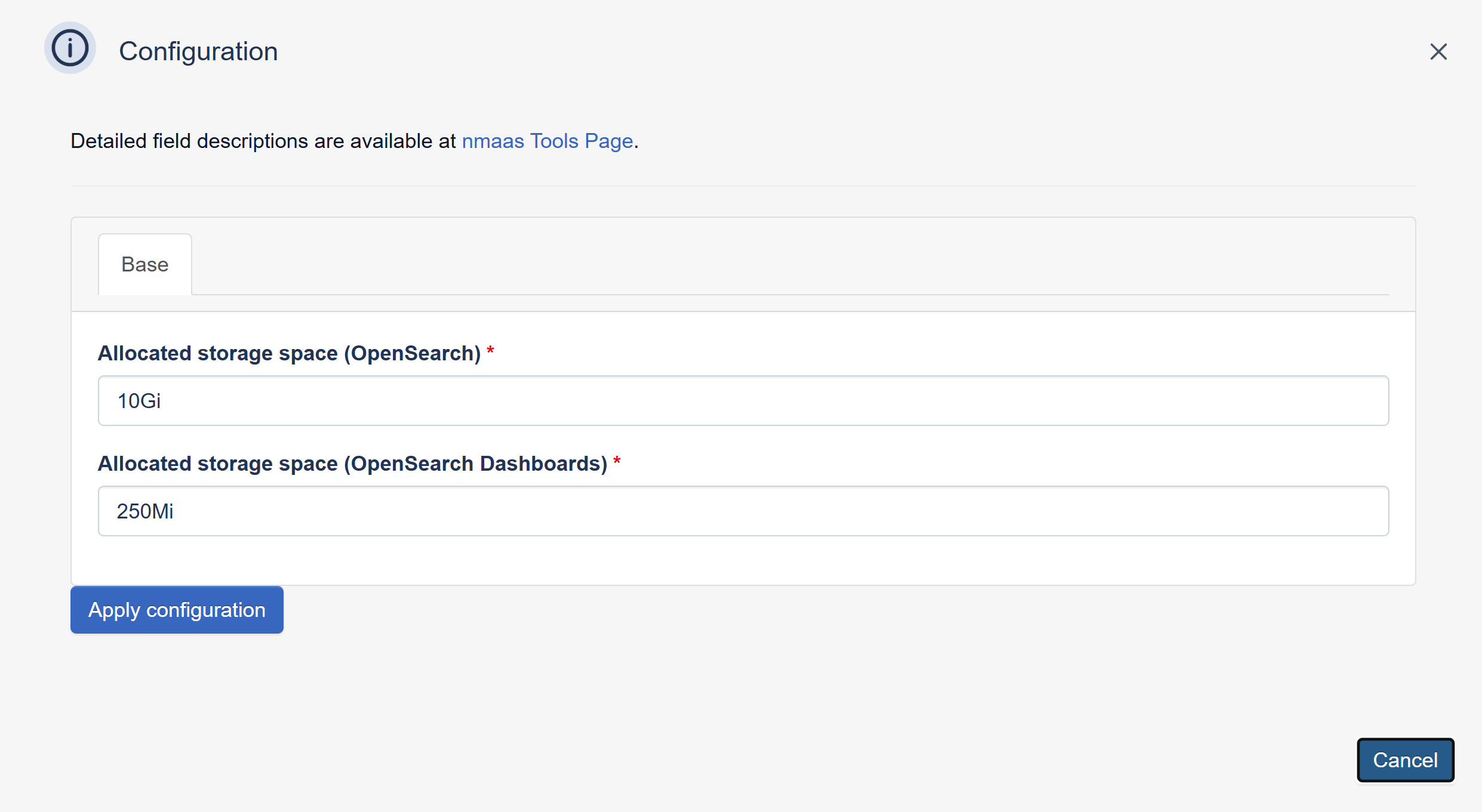 prefSONAR Archive configuration wizard